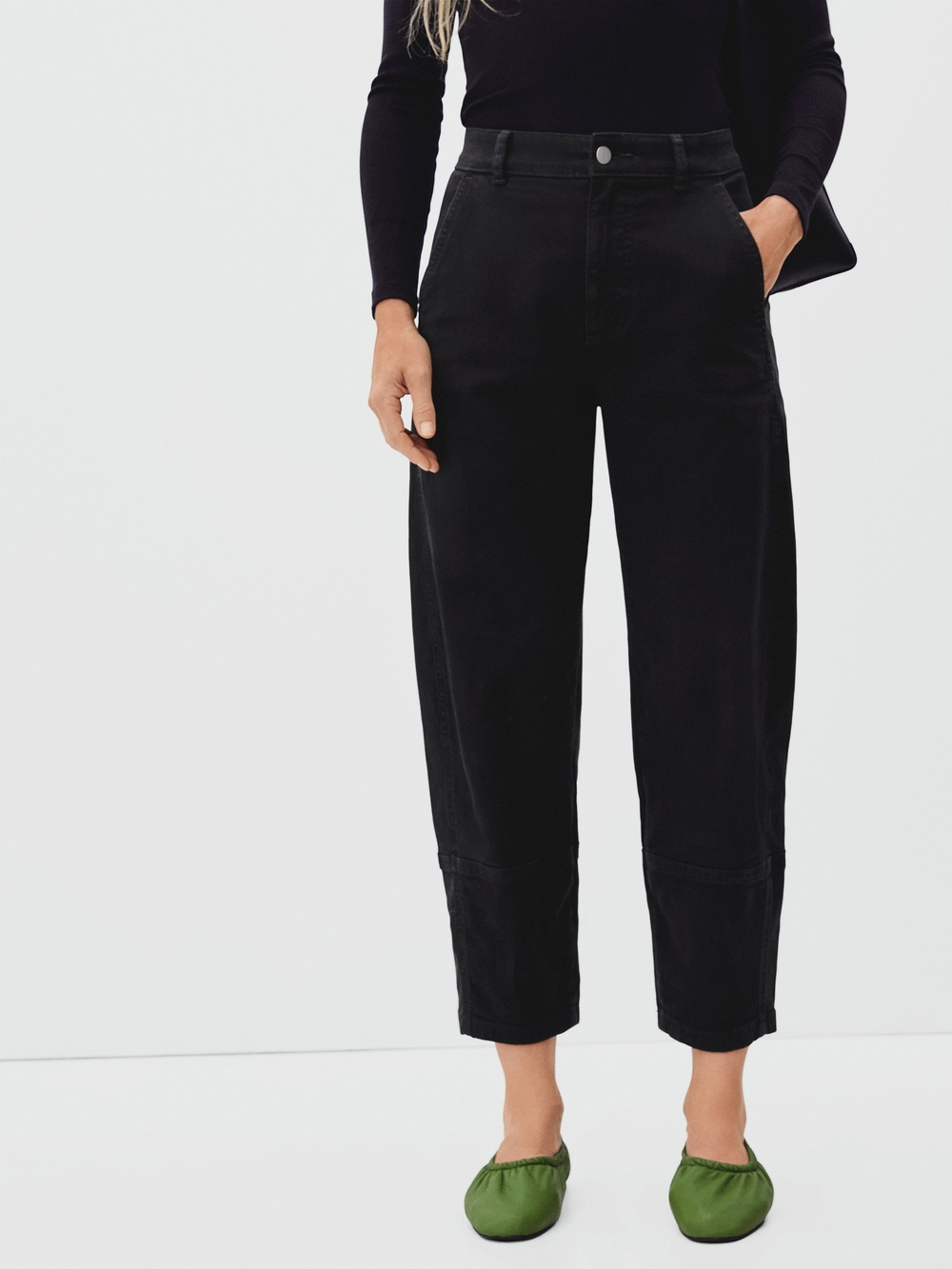 Everlane Utility Barrel Pant Cotton Twill Ankle Length
